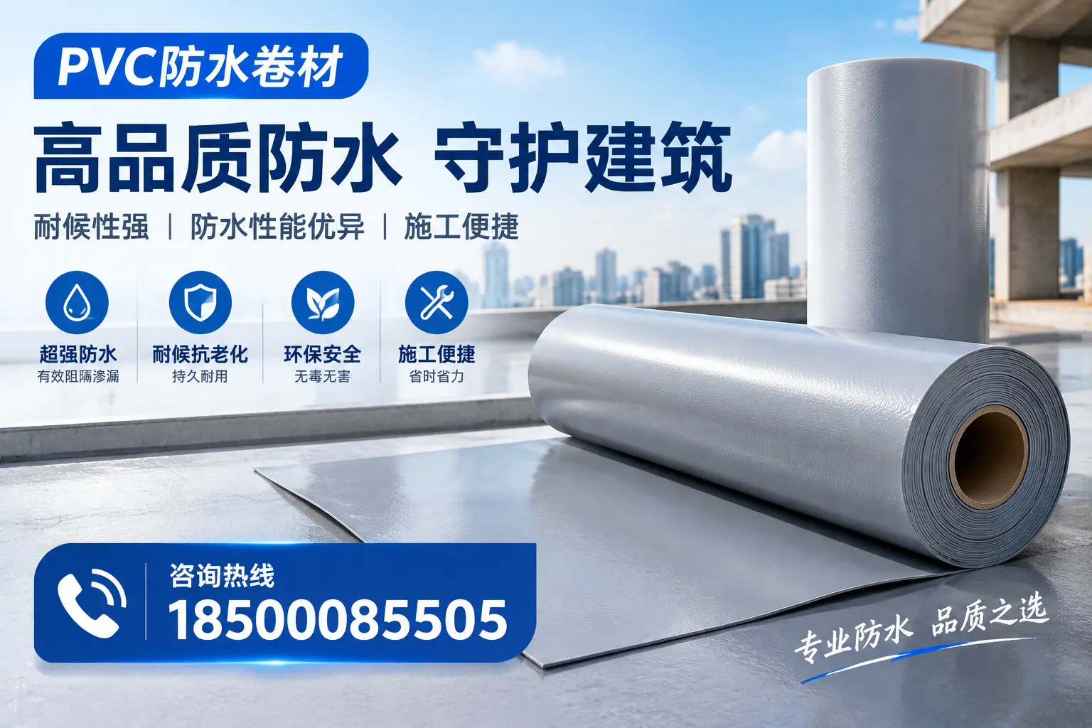 PVC防水卷材的防水效果评测，适合本溪的科学依据